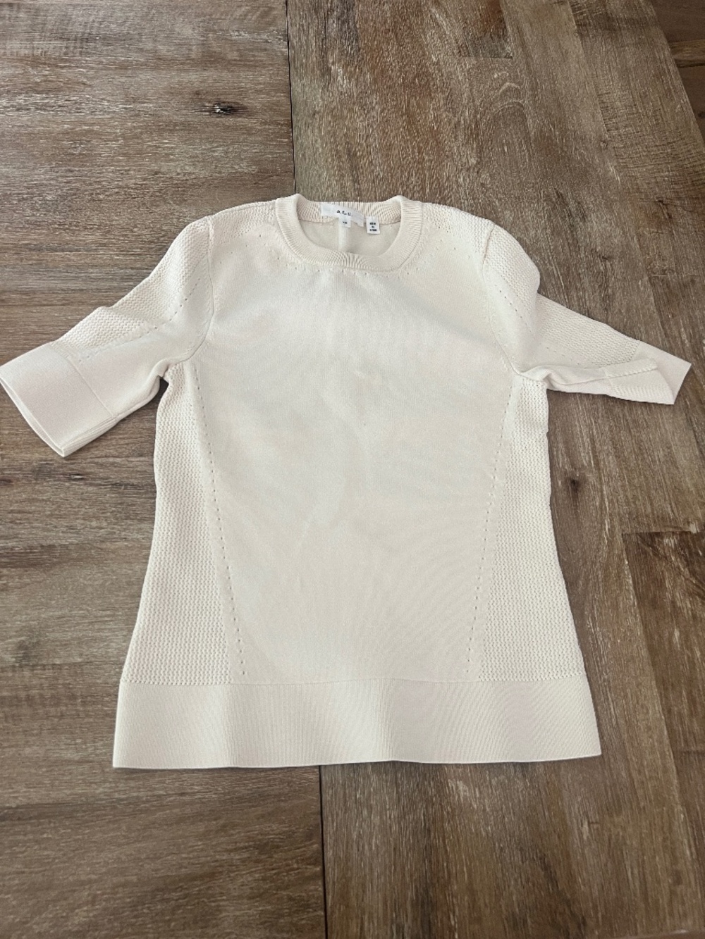 A.L.C. NASH TOP IN BUTTERCREAM - Size XS